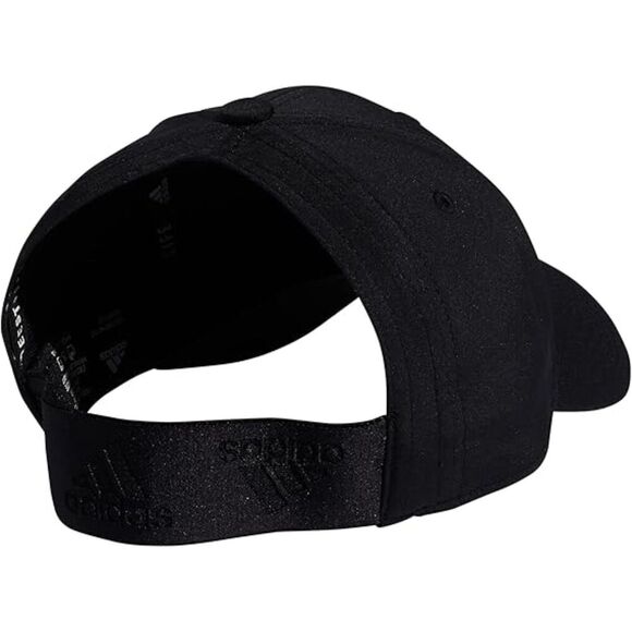 Womens Black Backless Ponytail Grey Logo Adjustable Elastic Classic Baseball Cap
